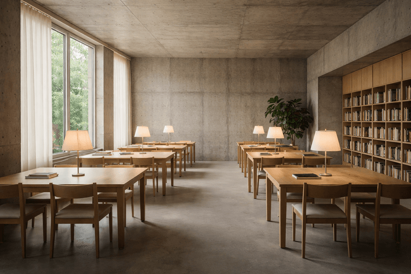 Abstract cover illustration with a central circle and a soft rectangle